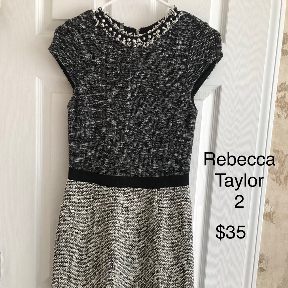 Rebecca Taylor tweed dress. Size 2.